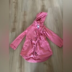 Old Navy Pink jacket with Hood and Drawstring Waist